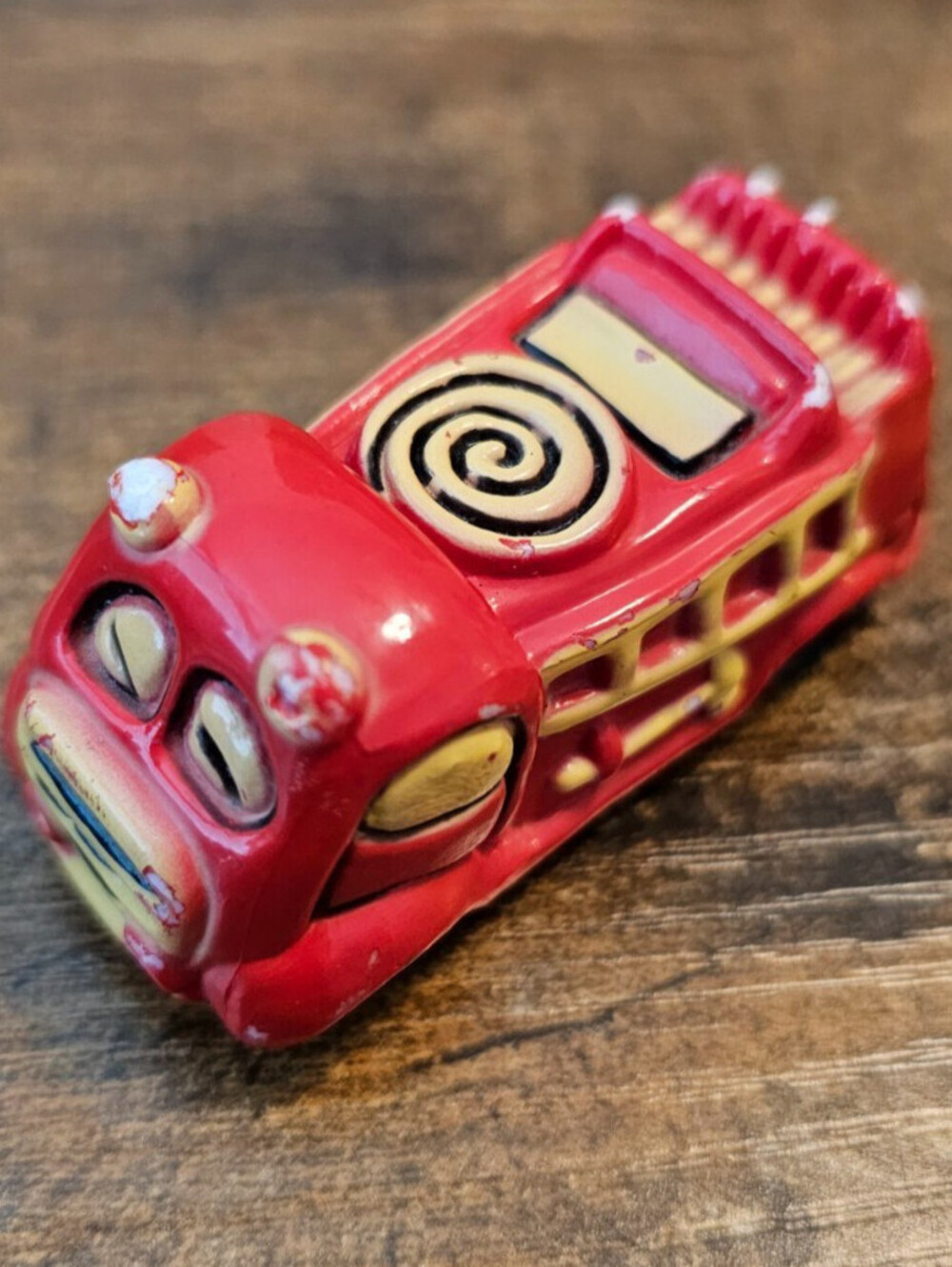 Vintage Wallace Berrie & Co Funkymobiles FLAMER TAMER Toy Fire Truck